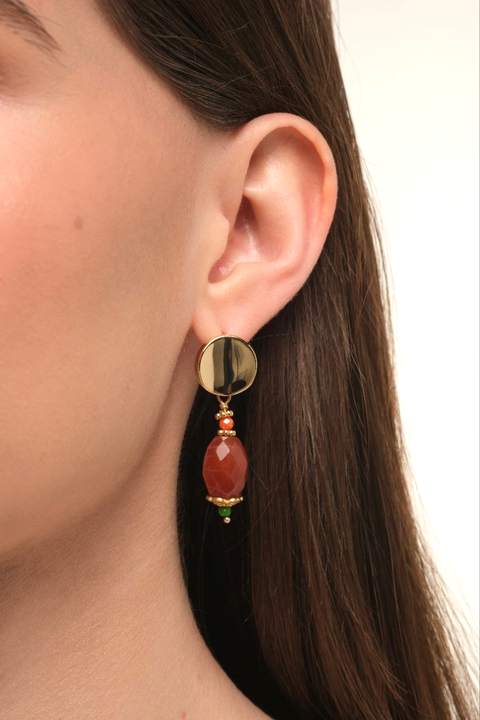 Серьги «Сард» 4,5 см